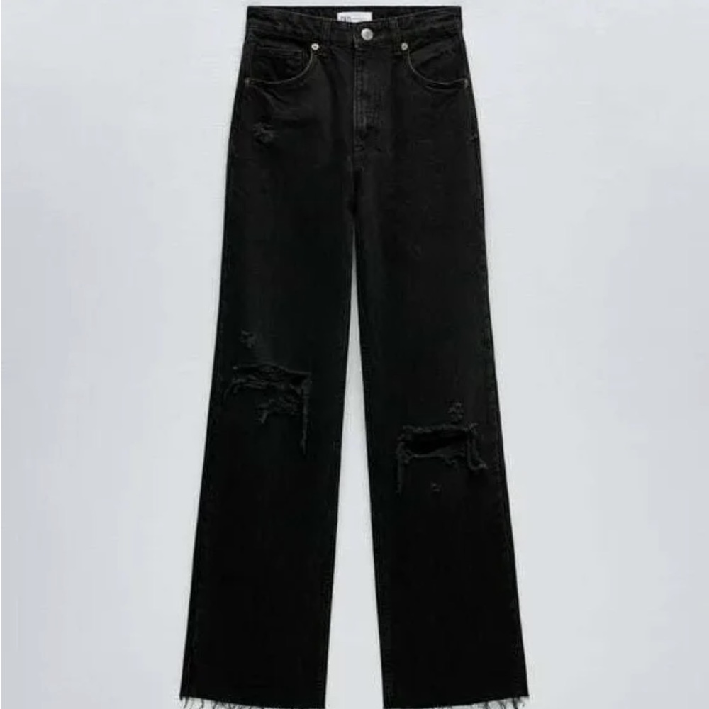 ZARA Wide Leg High Rise Jeans - Size 2